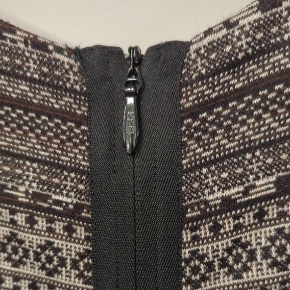 Tibi Dress Fit and Flare Mini Back Zip size Medium Gray Black - Picture 8 of 11